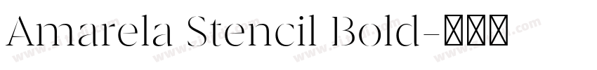 Amarela Stencil Bold字体转换